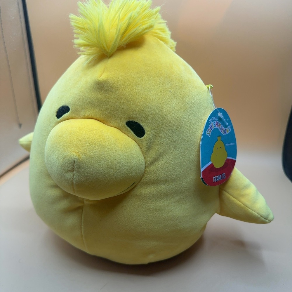 Squishmallows Woodstock Peanuts Stuffed Plush Toy Yellow Bird 8 Inch with Tags